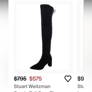 Absolutely gorgeous, extremely comfortable long black Stewart Weitzman size 9.